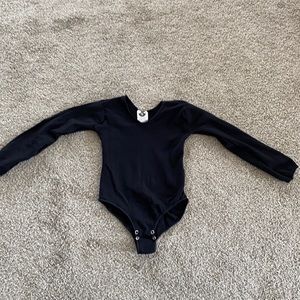 Girls Black long sleeve leotard